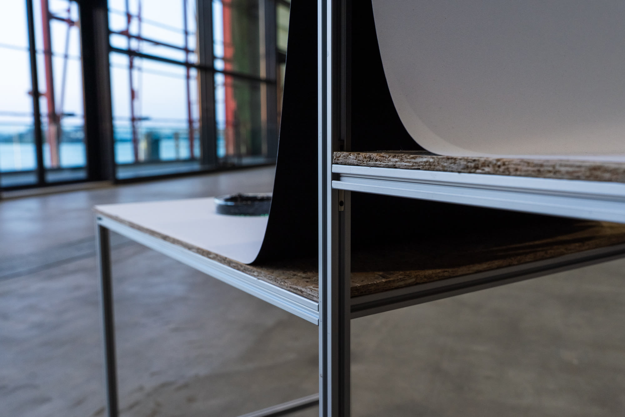 Construction detail of the modular frame