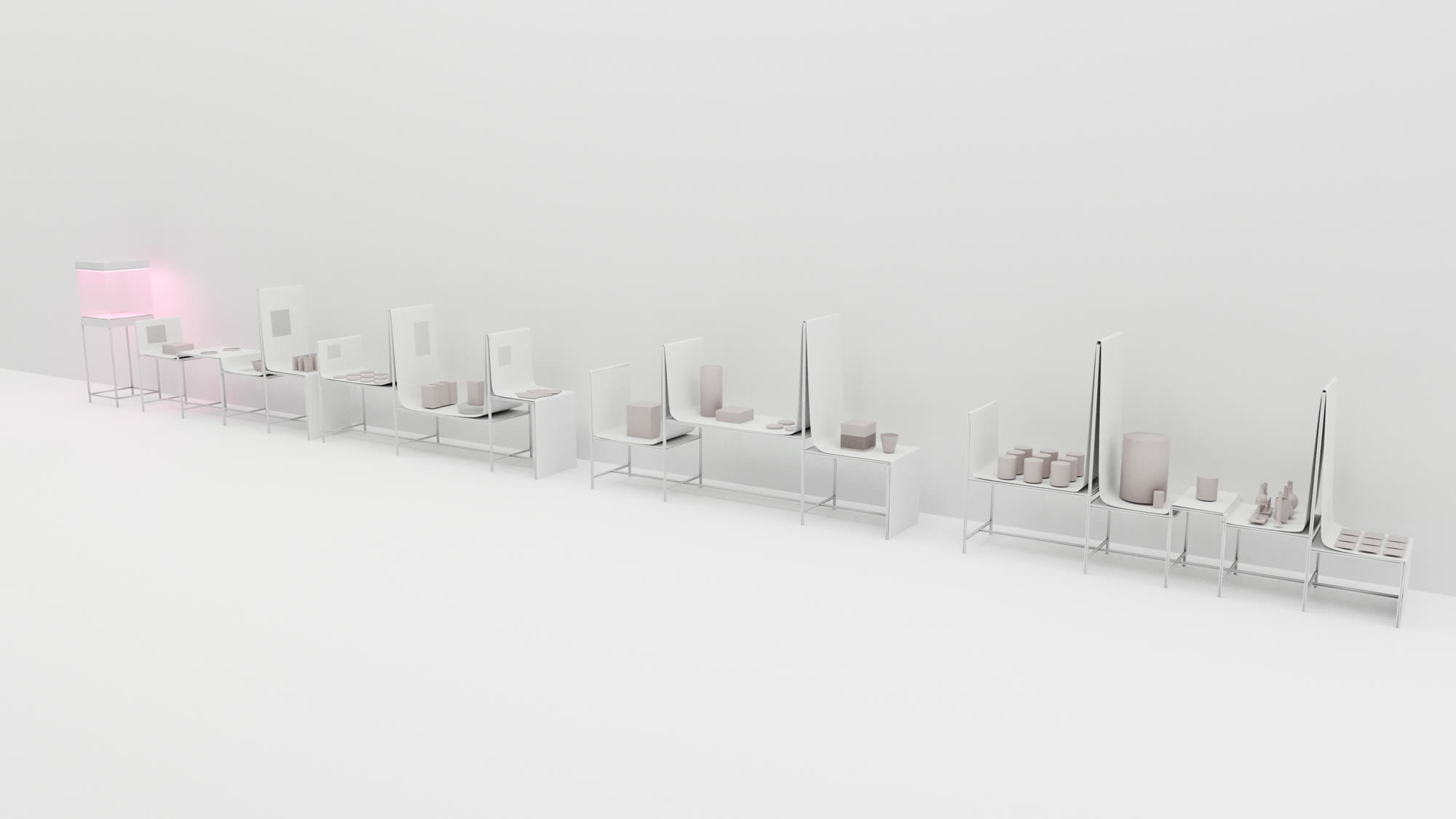 Render of the corridor layout configuration